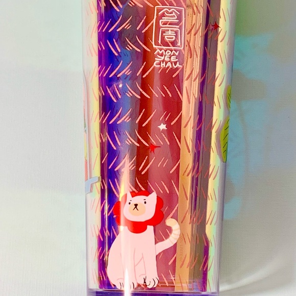 NEW NWT Starbucks 2024 Monyee Chau Tropical 24 Oz Cold Tumbler Cup Pride - Picture 8 of 8